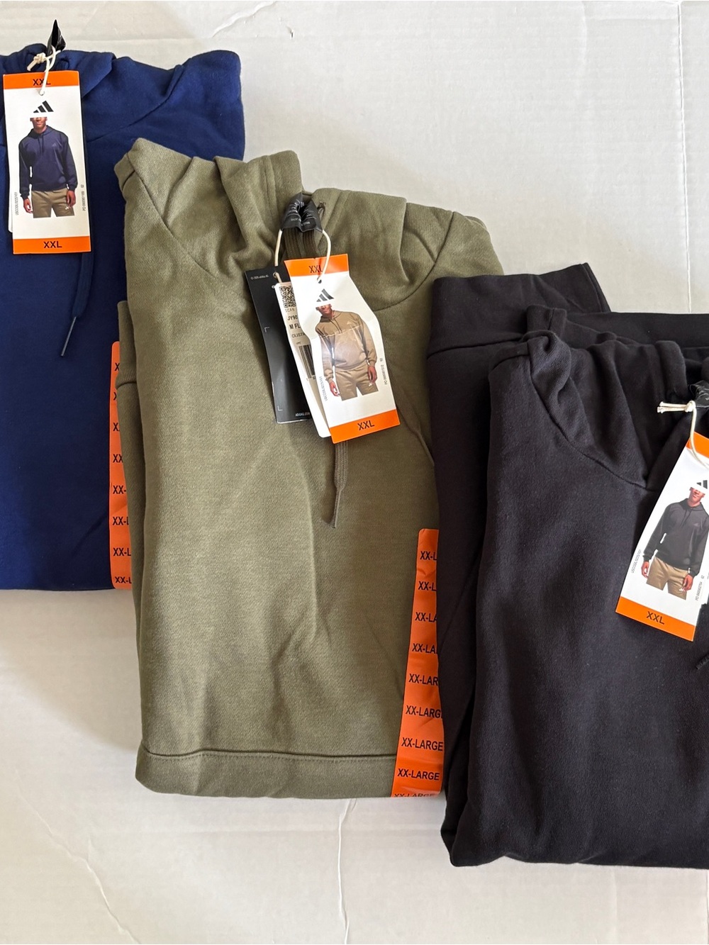 3 Men’s Adidas Fleece Hoodies